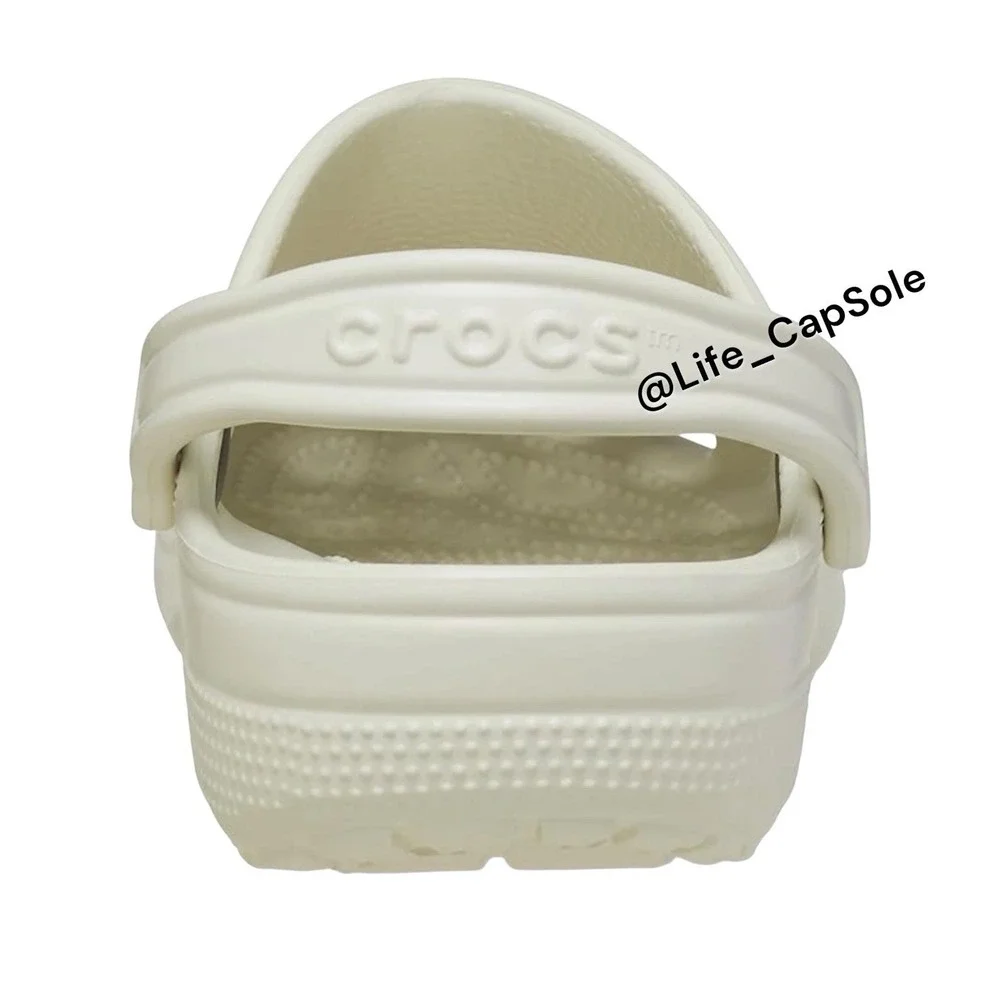 Size 8C Crocs Classic Clogs Toddlers Linen Heel Strap Casual Shoes 206990-0HZ
